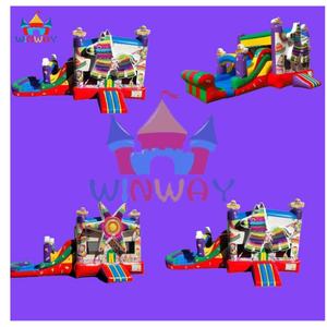 Nouvelle collection 2025 : Château gonflable pour enfants, idéal pour les fêtes, utilisation humide ou sèche, en PVC, design unique et innovant pour les enfants - Product Image 2