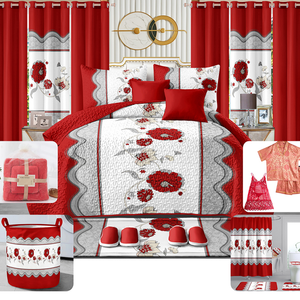 Ensemble de chambre à coucher luxueux avec rideaux. De Haïti, de Floride, de la République dominicaine, d'Afrique de l'Ouest. Couvre-lit et draps de haute qualité - Product Image 4