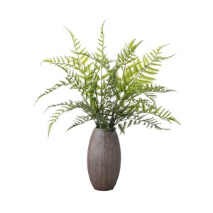 Plante artificielle de fougère verte en PVC souple, décoration de mariage, fournitures artisanales, 26 cm, écologique, utilisation intérieure et extérieure - Product Image 4