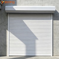 Porte à enroulement automatique antivol en aluminium, plusieurs styles, couleur personnalisée, vente en gros, pour villa, entrepôt, commerce