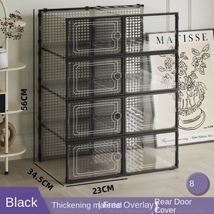 Venta al por mayor plegable tipo Flip <span class=keywords><strong>almacenamiento</strong></span> para zapatos <span class=keywords><strong>de</strong></span> baloncesto caja doble engrosada transparente PP caja <span class=keywords><strong>de</strong></span> zapatos <span class=keywords><strong>de</strong></span> plástico forma rectangular - Product Image 6