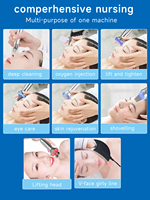 Appareil de nettoyage de la peau par microdermabrasion 10 en 1, jet d'oxygène facial, peeling aqua, soins du visage hydratants pour usage commercial