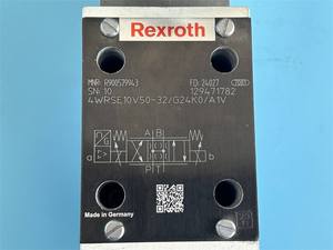 R900579943 4WRSE10V50-3X/G24K0/A1V วาล์วควบคุมทิศทางไฮดรอลิกแบบสัดส่วน ตอบสนองความถี่สูง ทำงานโดยตรง - Product Image 1