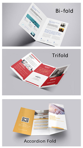 Chất lượng cao tùy chỉnh in nhà hàng thực phẩm tờ rơi giấy tráng đầy màu sắc in ấn takeout menu trifold tờ rơi - Product Image 6