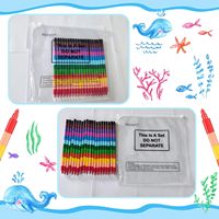 Muestra Gratis de Lápices Apilables y Coloridos, Regalos DIY Arcoíris para la Escuela, Oficina, Fiestas de Cumpleaños, Crayones Apilables