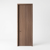 Porte intérieure en bois écologique de luxe pour chambre principale, anti-rayures, imperméable, panneau HDF moderne, insonorisation premium, mélamine