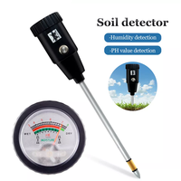Analyseur d'humidité du sol et de pH-mètre 2 en 1 Sonde métallique en plastique personnalisable pour le testeur d'acidité des plantes et des fleurs de jardin