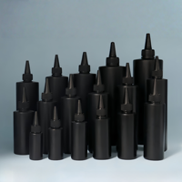 Bouteille compressible en HDPE de 30 à 500 ml avec bouchon à embout en PP, bouteille à embout pointu en plastique multi-tailles pour la colle, les liquides et les emballages cosmétiques