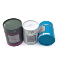 Emballage cylindrique de tube de papier de carton d'impression qui respecte l'environnement de nouvelle conception pour le tube d'expédition de pot de bougie