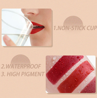 Gloss à lèvres liquide mat à base d'huile, personnalisable, à faible MOQ, effet minéral, non-collant, waterproof, longue tenue, maquillage