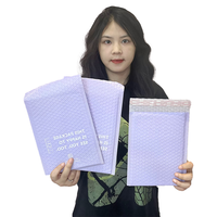 En stock, enveloppe à bulles couleur unie, sac d'expédition mat, pochette poly, enveloppe de livraison, sac de courrier, fournisseur Vietnamien