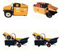 Bomba de Concreto Diésel, Manguera para Bomba de Concreto de 5-6m3/h, Mini Camiones Bomba de Concreto con Diésel en Venta
