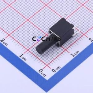 TS-1095KD-A19B3-D2 Tactile Switch Through hole-4P,6x6mm Switch Single Pole Single Throw Round Button 2.5N Through Hole - Product Image 1