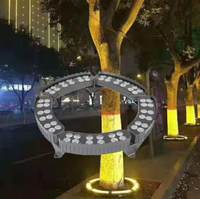 Lampu Cincin Pohon LED RGB AC24V IP65 CE RoHS, Lampu Pohon Embrace, Lampu Pohon Palem, untuk Lampu Sorot Aluminium Lanskap Luar Ruangan