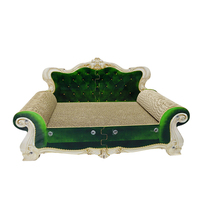 Canapé pour animaux de compagnie, lit de repos rectangulaire antidérapant en fibre durable pour chat et chien, zone de jeu et de griffage pour salon