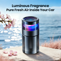 Diffuseur d'arômes de voiture moderne avec logo personnalisé, éclairage RGB, 150 ml, rechargeable, en verre PCTG, purificateur d'air, parfum longue durée