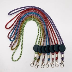 Lanyard kabel bulat multiwarna kustom dan tersedia dengan gesper yang dapat disesuaikan - Product Image 5