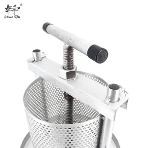 2023 Hot Sell Honey Machine Stainless Steel Bee Wax Press Price with Splash Collar