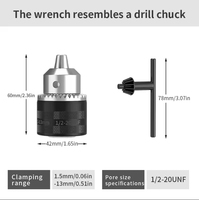 NANWEI Mini mandrin professionnel pour outils électriques au lithium Accessoires pour perceuses électriques