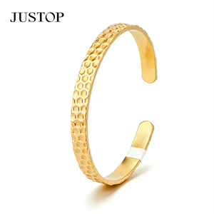 Bracelets tendance pour femmes en acier inoxydable plaqué or, étanches, hypoallergéniques, personnalisables OEM, fournitures de bijoux de mode - Product Image 2