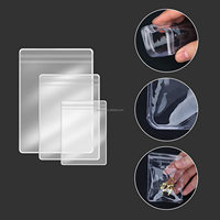 Ustom-bolsa pequeña de PVC para joyería, bolsa de plástico con cremallera reutilizable para embalaje de joyería, con cierre
