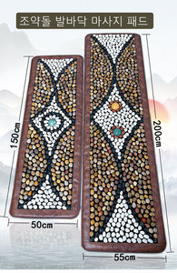 Tapis de massage des pieds en galets naturels, coussin de thérapie pour points d'acupression, couverture de massage des pieds à domicile - Product Image 4