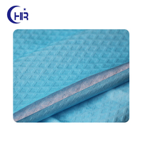 Papier Airlaid laminé/revêtu d'un film PE, super absorbant, respirant, hydrophobe, fusible, non tissé, léger, antistatique