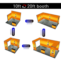 Boîte à lumière LED modulaire en PVC SEG pour tissu, 10-20 pieds, pour salon professionnel, toile de fond LED, exposition, publicité SEG, stand d'exposition