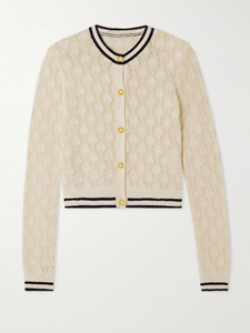 <span class=keywords><strong>Cardigan</strong></span> rayé pour <span class=keywords><strong>femme</strong></span> Pull <span class=keywords><strong>Vintage</strong></span> à manches longues boutonné col en V Cardigans en tricot - Product Image 2
