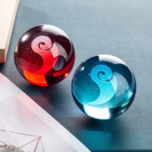 ネザ2商品悪魔ピルスピリットパールクリスタルガラスボール人形モデルナイトライトプラグイン機能付き - Product Image 5