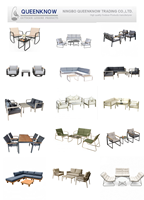 Ensemble de meubles de table et chaises KD pour l'extérieur, 4 pièces, pour jardin, parc, terrasse