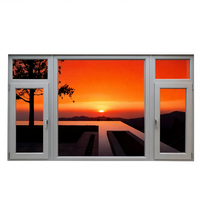 Ventanas Modernas de Alta Calidad, Horizontales, Abatibles, de Acero Inoxidable y Aleación de Aluminio, Resistentes al Fuego y al Calor, para Hogar, Hotel, Escalera