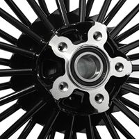 Roues à rayons larges ZCLH 17x3.5/17x6.0 avant/arrière pour Softail FLSTF/FXSTB/Night Train/FXST/Custom (2006-2017) sans ABS