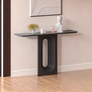 Designer Luxury Light Wood Side <b>Table</b> Simple <b>Storage</b> Rack High-<b>End</b> Entrance Ancient Corridor Furniture for Middle Entry Villa - Product Image 4