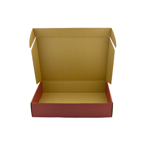 Màu đỏ sẫm gửi thư bao bì quần áo ăn mặc bao bì hộp tùy chỉnh gấp Hộp giấy carton sóng - Product Image 4