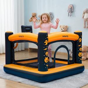 Château <span class=keywords><strong>gonflable</strong></span> avec motif citrouille et chauve-souris, aire de saut pour enfants avec jeu de ballons et zone de saut - Product Image 3