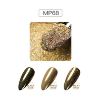 Poudre à ongles miroir magique de marque privée, pigment chromé bricolage pour paillettes, changement de couleur et nail art miroir