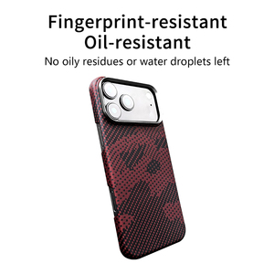 Custodia per iPhone 17/Air/Pro/Max di Lusso Antiurto Magnetica Leggera in Fibra Aramidica Impermeabile Anti-Impronta Personalizzata - Product Image 6