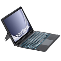 Jual casing kulit Keyboard TA09B-AS, sarung HP kulit dengan lampu latar sentuh untuk Samsung Galaxy Tab A9 + X210