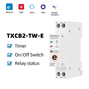 Ewelink 1P + N 16A 20A 63A ذكي WIFI مقياس طاقة WIFI KWh مؤقت تبديل عن بعد تتابع الجهد الحالي LI MCB - Product Image 2
