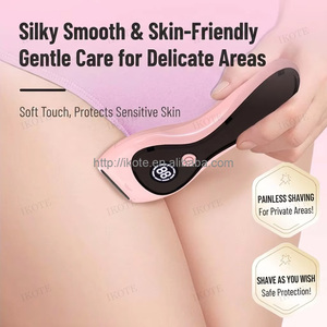 Tondeuse à cheveux sans fil professionnelle rose, portable, pour usage humide et sec, épilateur rechargeable en ABS, lavable, pour le corps entier, usage domestique, OEM - Product Image 5