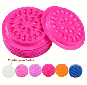 DRAGONLASH Pestañas Postizas Profesionales de Alta Calidad Hechas a Máquina, Forma de Flor, Adhesivas, Desechables, con Banda de Algodón Negra, Kit de Pegamento - Product Image 3