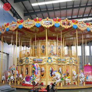 Manèges classiques de parc d'attractions Limeiqi, carrousel de luxe à deux étages sur le thème européen à vendre - Product Image 1