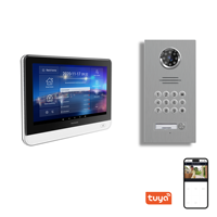 POE Android Interphone Tuya Smart Vidéo Porte Téléphone IP Villa Interphone avec Mot de Passe Déverrouiller Clavier Physique Clavier Déverrouiller Sonnette