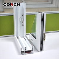 Profils en PVC pour fenêtre coulissante colorée avec isolation thermique insonorisante, conception anti-bruit