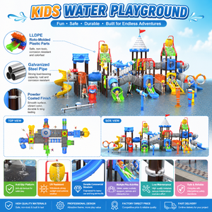 Équipement de <span class=keywords><strong>parc</strong></span> <span class=keywords><strong>aquatique</strong></span> extérieur commercial, toboggan <span class=keywords><strong>aquatique</strong></span> pour enfants, aire de jeux pour piscine d'hôtel - Product Image 6