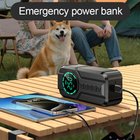 Compresseur d'Air ABS Pompe à Air 8000 mAh Batterie Externe Démarreur d'Urgence Lumière LED Gonfleur de Pneu Portable Avec Écran LED