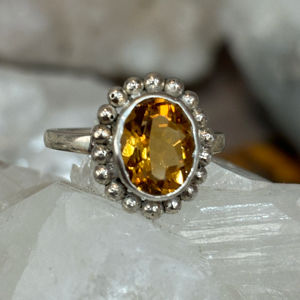 Elegante joyería de plata de ley 925, filigrana hecha a mano de lujo con citrino 100% natural, último diseño para bodas - Product Image 1