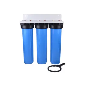 3 Stage 20 Inch Triple Big Blue Housing Italy Water Filter Whole House Water Filter With The Bracket