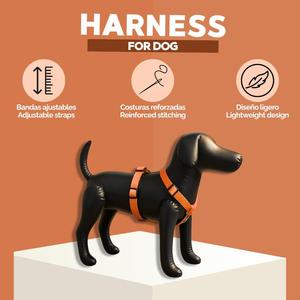 Harnais pour chien Yommy en nylon réfléchissant, réglable sur quatre points, anti-traction, confortable et léger - Product Image 1